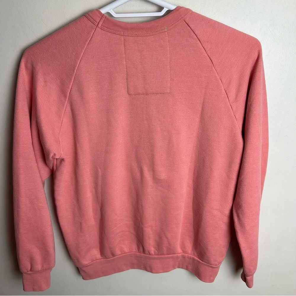 Aviator Nation Bolt Fade Pullover Sweatshirt Women's Size Small Crewneck Pink - Picture 2 of 9